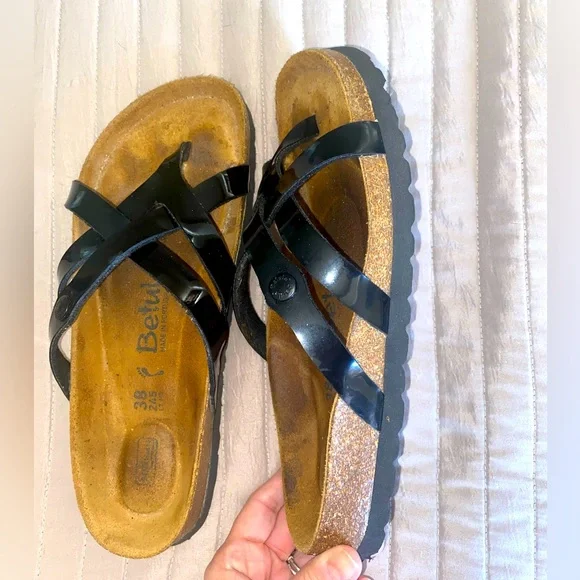 Beulah Black Patent Leather - Size 38 (7) - Picture 1 of 4